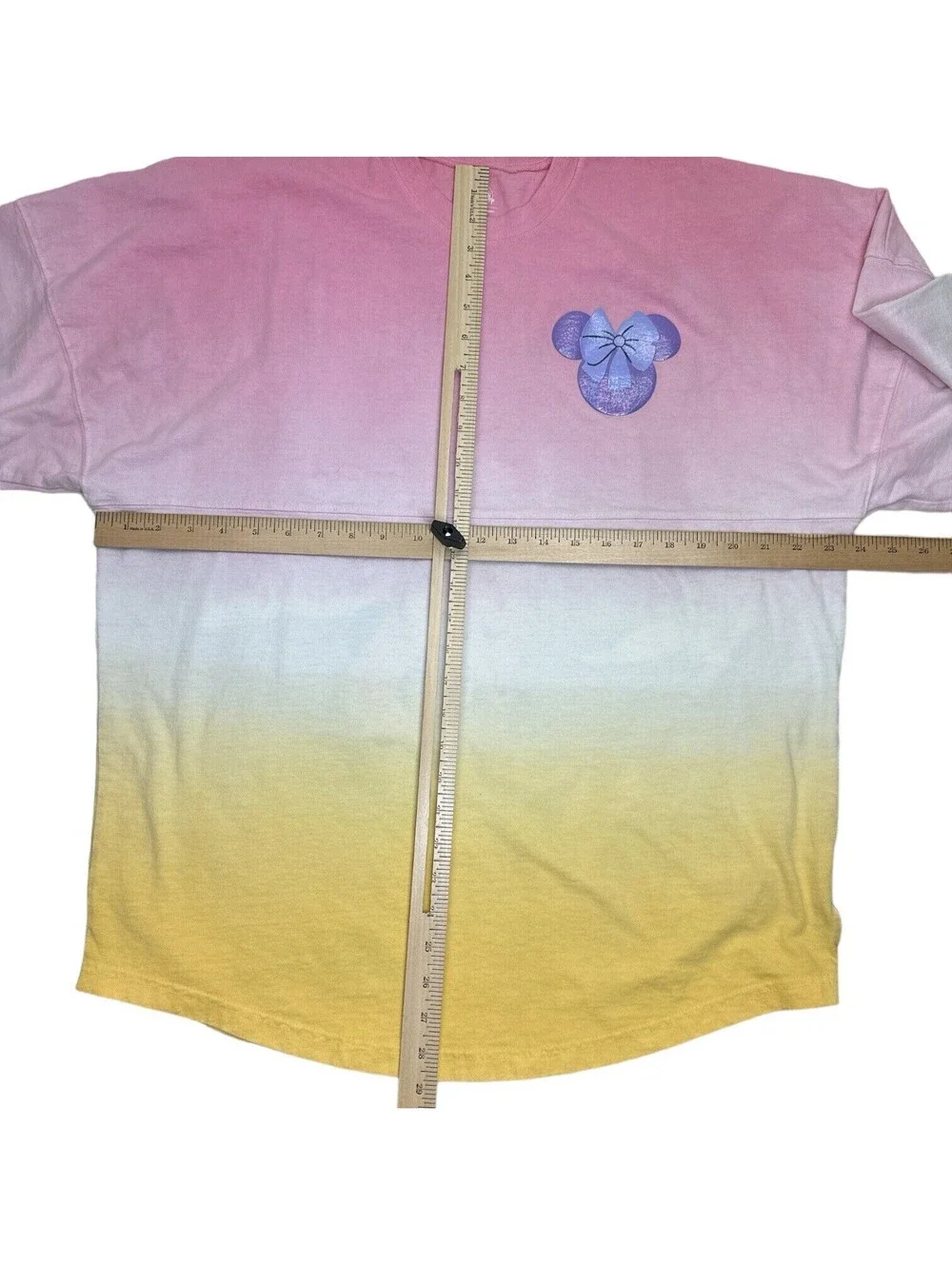 Disney Spirit Jersey Women Bonjour Minnie Mouse Ombre Disneyland Size M